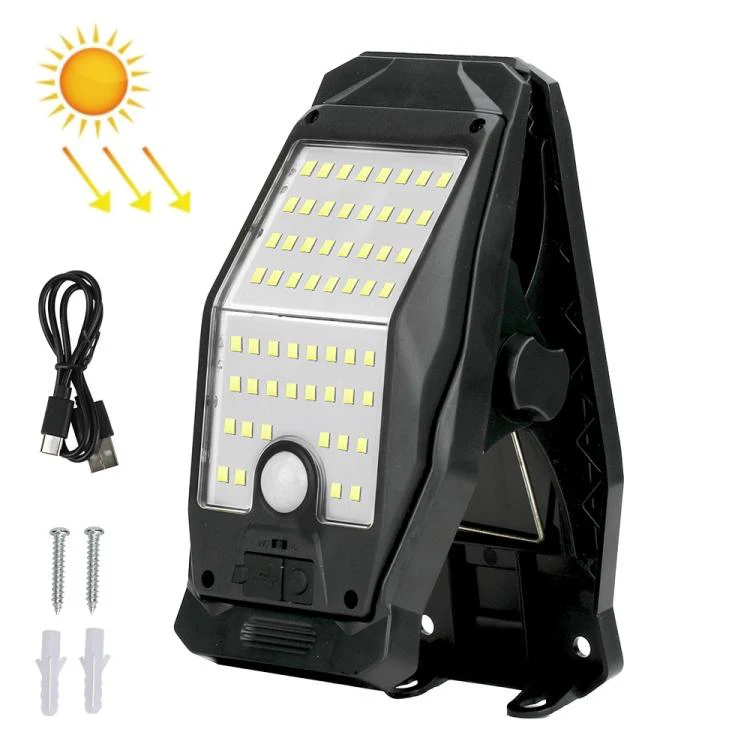 Solar Waterproof Clip-On Wall Light Outdoor Garden Fence Light Motion-Sensing Pathway Lamp, Spec: 2 Cells LED