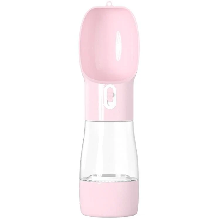 Solid Color Pet Multi-Function Outdoor Travel Mug(Pink)