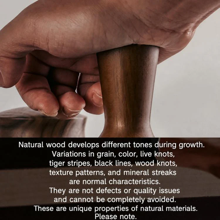 Solid Wood Handle Stainless Steel Constant Force Coffee Tamper(58mm Flat Bottom) - Image 6
