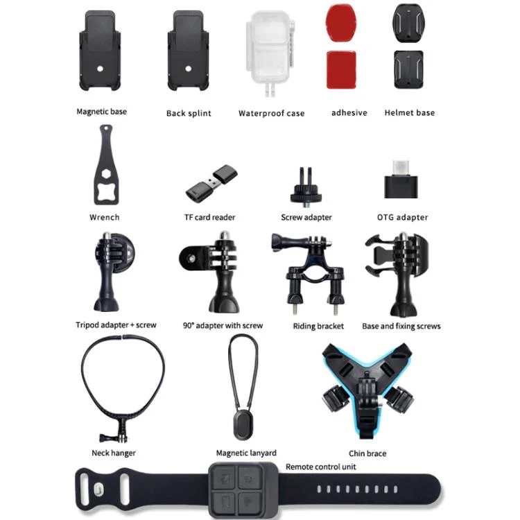 SOOCOO SAW1 With 128G Memory Card 4K HD Anti-Shake Waterproof Motorcycle Riding Recorder Chest Head Mounted Diving Thumb Camera - Image 10