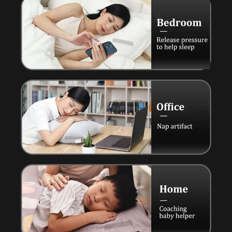 Soundproof Painless Bone Conduction Sleep Speaker Portable White Noise Sleeping Aid(Black) - Image 10