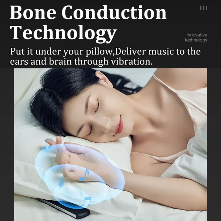 Soundproof Painless Bone Conduction Sleep Speaker Portable White Noise Sleeping Aid(Black) - Image 11