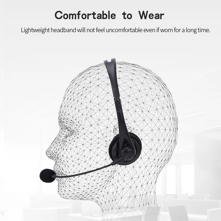 SOYTO SY490 Teaching Office Network Class Student Education Computer Headset, Style: Double Ear Black Separation USB - Image 7