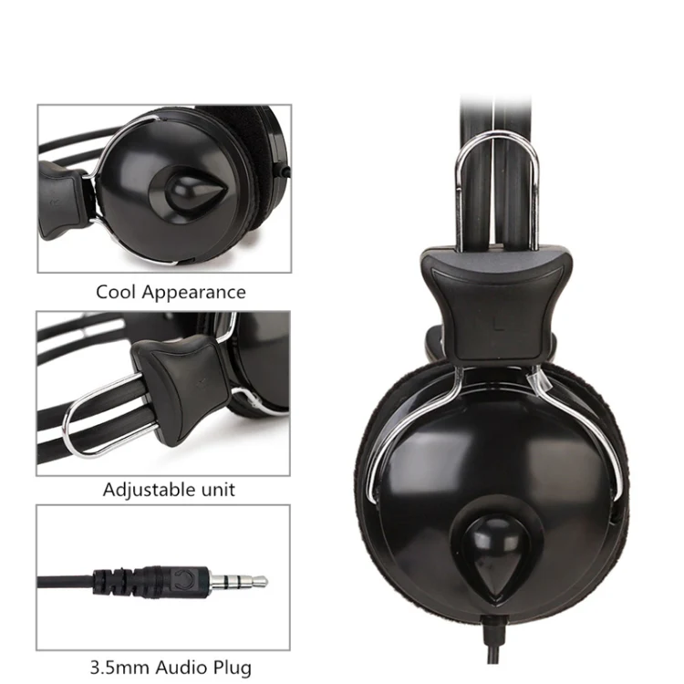 Soyto SY808MV Online Class Office Computer Headset, Cable Length: 1.6m, Color: Black 3.5mm - Image 3