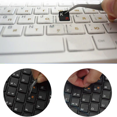 Spanish Learning Keyboard Layout Sticker for Laptop / Desktop Computer Keyboard - Image 6
