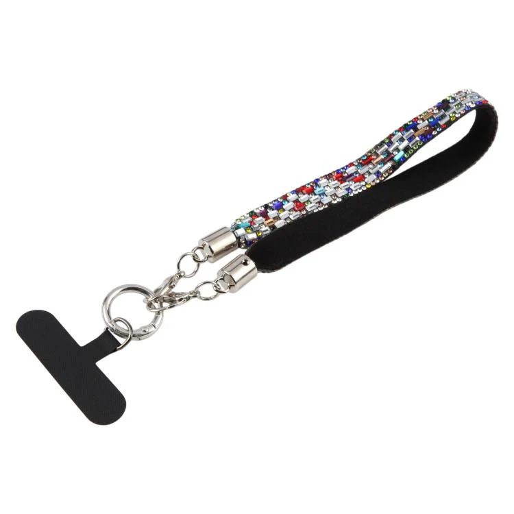 Sparkling Rhinestone Phone Charm Strap(Rainbow)