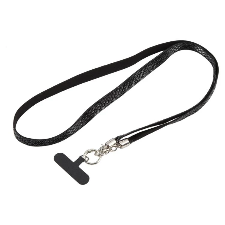 Sparkling Rhinestone Phone Lanyard with Pad(Black) - Image 2