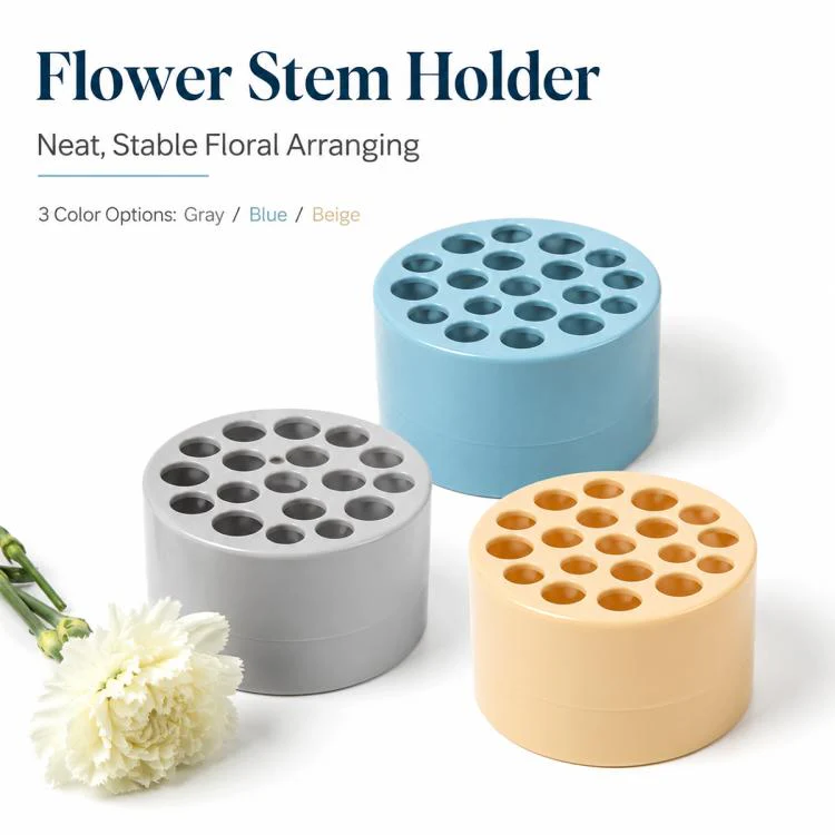Spiral Plastic Flower Stem Holder(Green) - Image 2