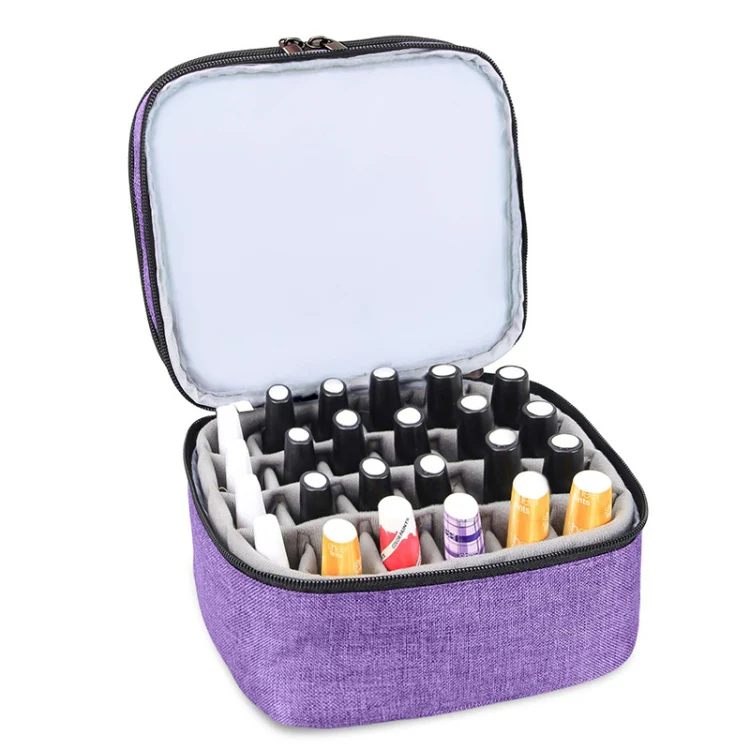 Sponge Liner Cosmetic Storage Box Portable Storage Box(Sky Blue) - Image 5