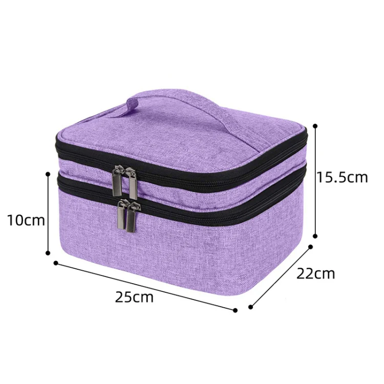 Sponge Liner Cosmetic Storage Box Portable Storage Box(Sky Blue) - Image 6