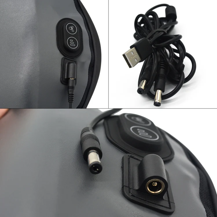 SR-21 Car Lumbar Cushion Headrest Seat Memory Foam Accessories, Style: Massage Lumbar Support (Black) - Image 3