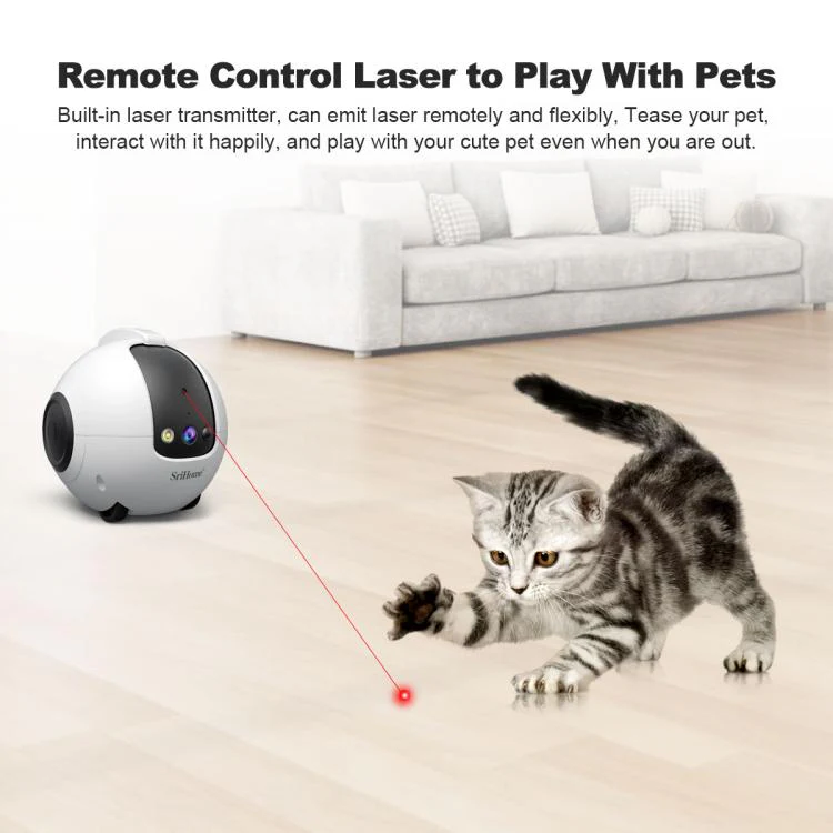 SriHome DH013 Plus 4MP Smart Pet Robot Camera with Auto-Charging Dock, Plug Type:US Plug(White) - Image 12