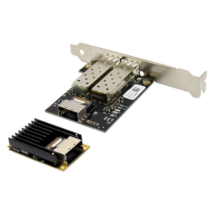ST7243 MiniPCI-E Dual Interface Fiber Gigabit Fiber Optic SFP Server Network Card - Image 3