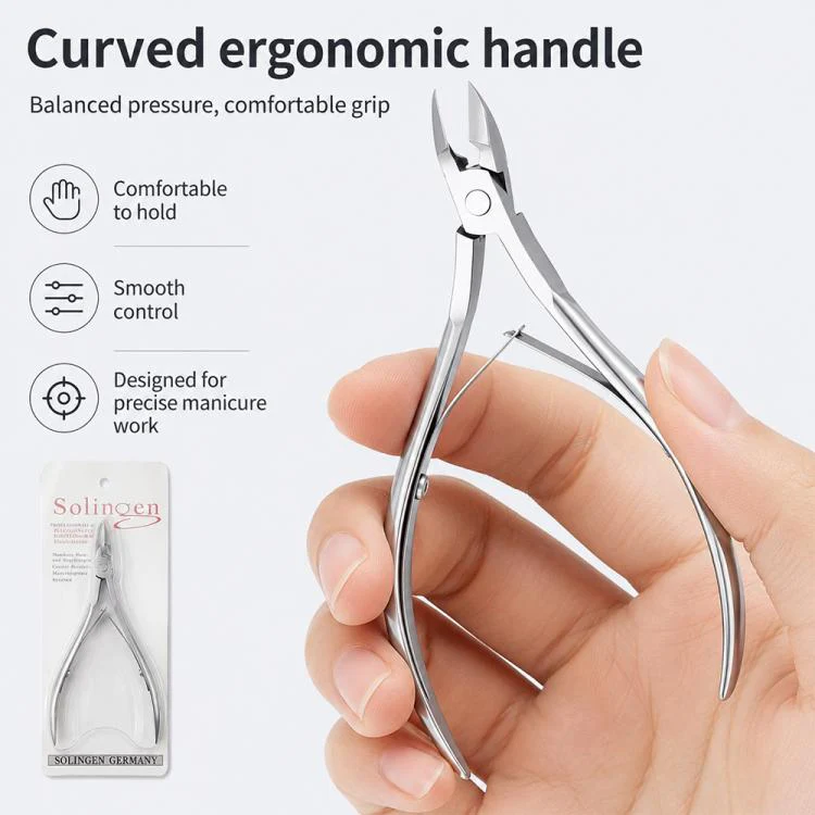 Stainless Steel Cuticle Nipper Manicure Tool for Nail and Cuticle Care(Silver) - Image 7