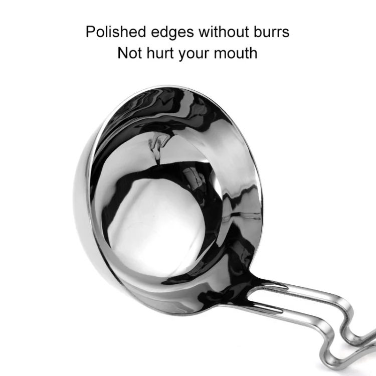 Stainless Steel Hot Pot Hanging Wall Spoon Creative Fishing Spoon Porridge Spoon, Style:Colander - Image 4