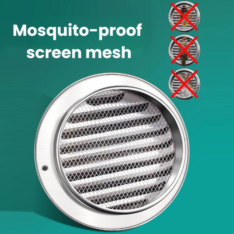 Stainless Steel Range Hood Exhaust Pipe Vent Exterior Wall Rainproof Cover, Size: 170# 304 Polished Thickened - Image 5