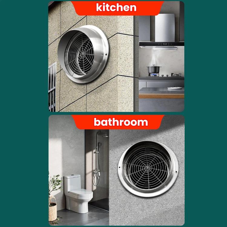 Stainless Steel Range Hood Integrated Cooktop Exhaust Vent Bird and Rat Protective Mesh Cover, Size: 160mm - Image 6