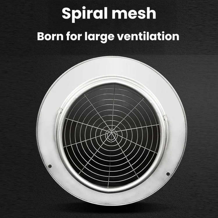 Stainless Steel Range Hood Integrated Cooktop Exhaust Vent Bird and Rat Protective Mesh Cover, Size: 180mm - Image 4