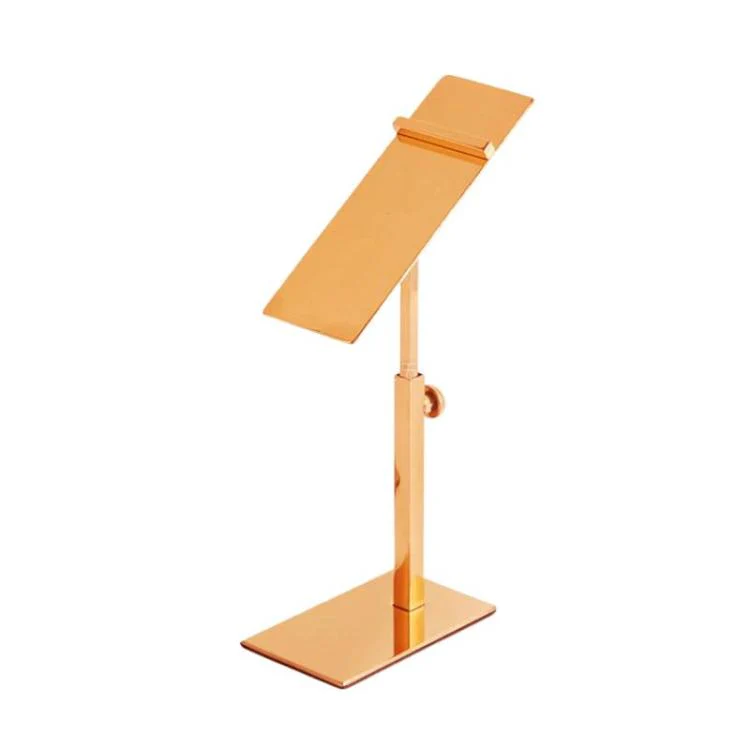 Stainless Steel Shoe Racks High-Heeled Shoe Display Stands, Style: 140x50mm Rose Gold Adjustable Foot