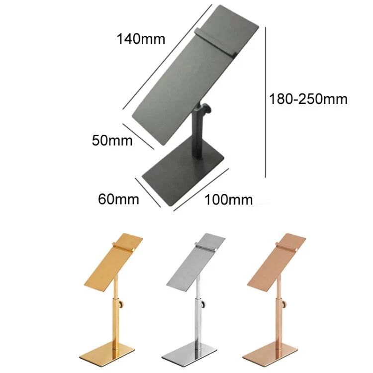 Stainless Steel Shoe Racks High-Heeled Shoe Display Stands, Style: 140x50mm Titanium Adjustable Foot - Image 2