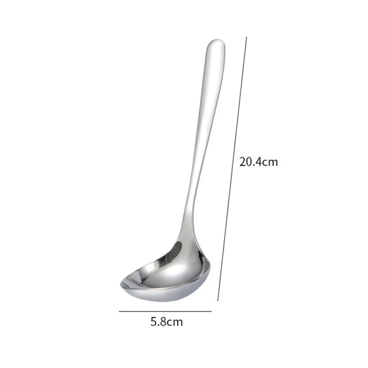 Stainless Steel Soup Spoon Restaurant Common Spoon Household Rice Bowl, Size:Large - Image 2