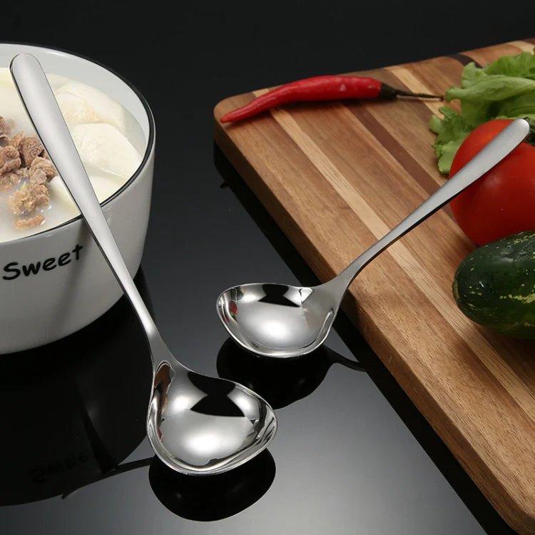 Stainless Steel Soup Spoon Restaurant Common Spoon Household Rice Bowl, Size:Large - Image 5