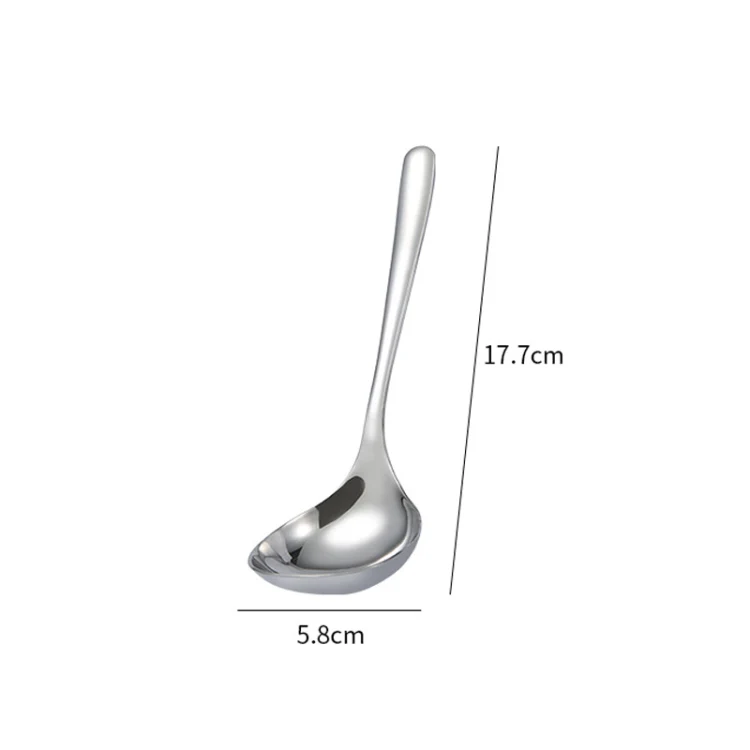 Stainless Steel Soup Spoon Restaurant Common Spoon Household Rice Bowl, Size:Small - Image 2