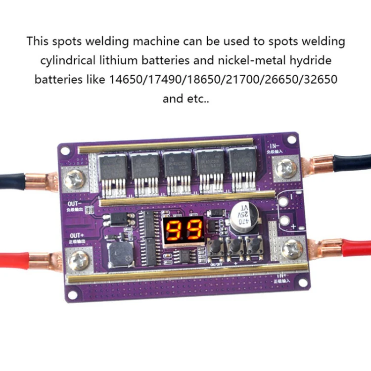 Start Treasure Version 12V Digital Display DIY Battery Spot Welding Machine Pen Control, Style:10 Square Pen - Image 5