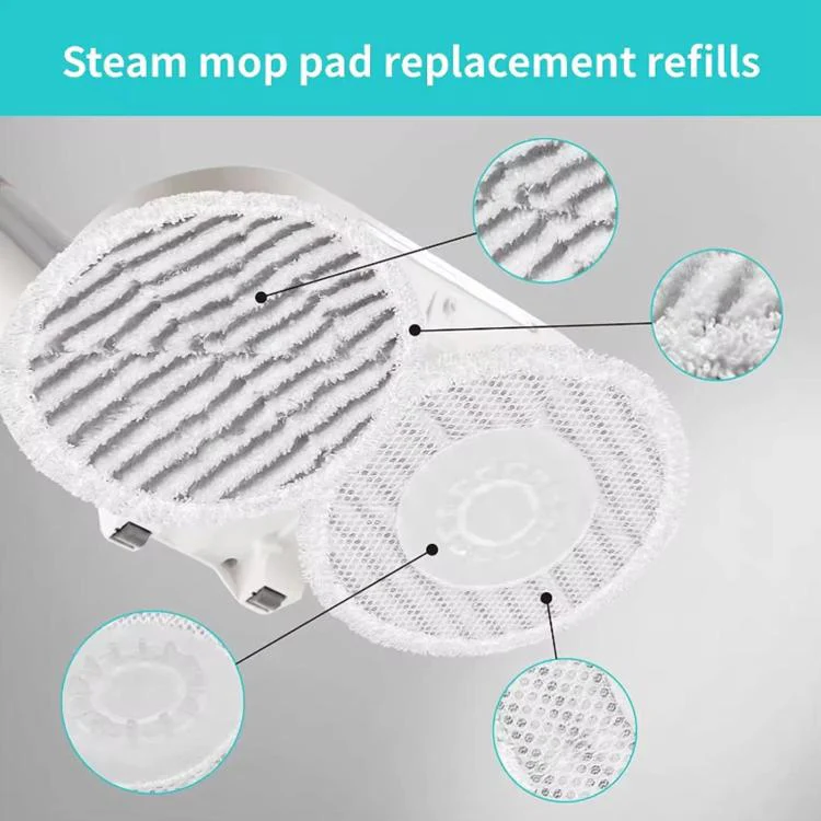 Steam Mop Pads For Shark S7000 / S7000AMZ / S7001 / S7001TGT(Grey) - Image 4
