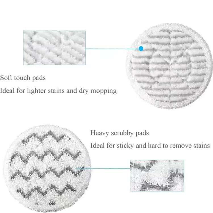 Steam Mop Pads For Shark S7000 / S7000AMZ / S7001 / S7001TGT(Grey) - Image 6