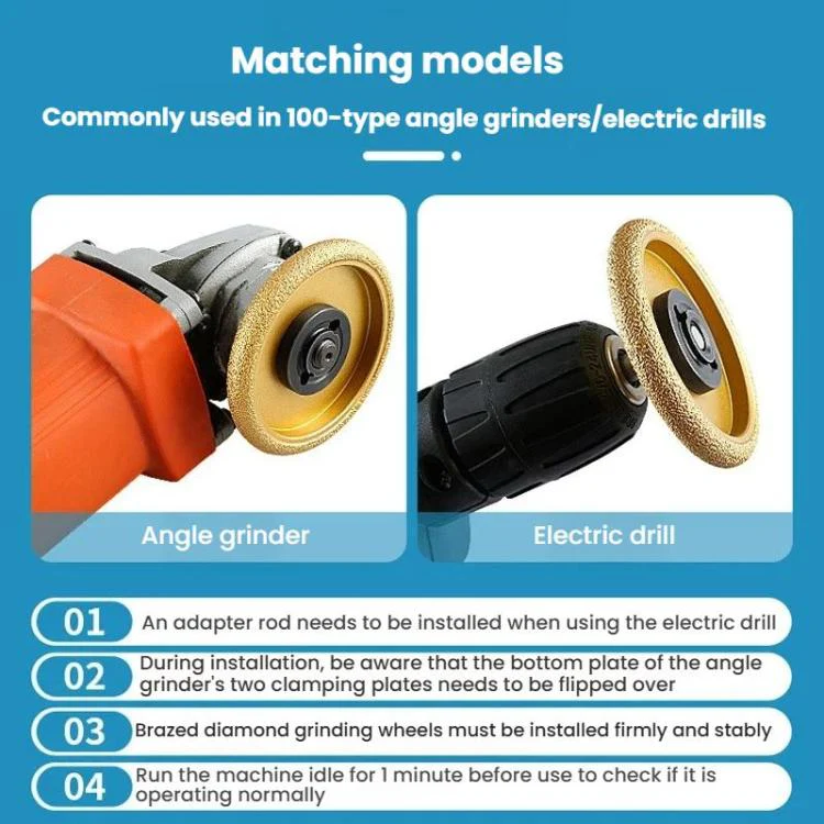 Stone Edge Grinding Wheel Marble Granite Tile Trimming Chamfering Tool, Spec: V-shape 15mm - Image 8