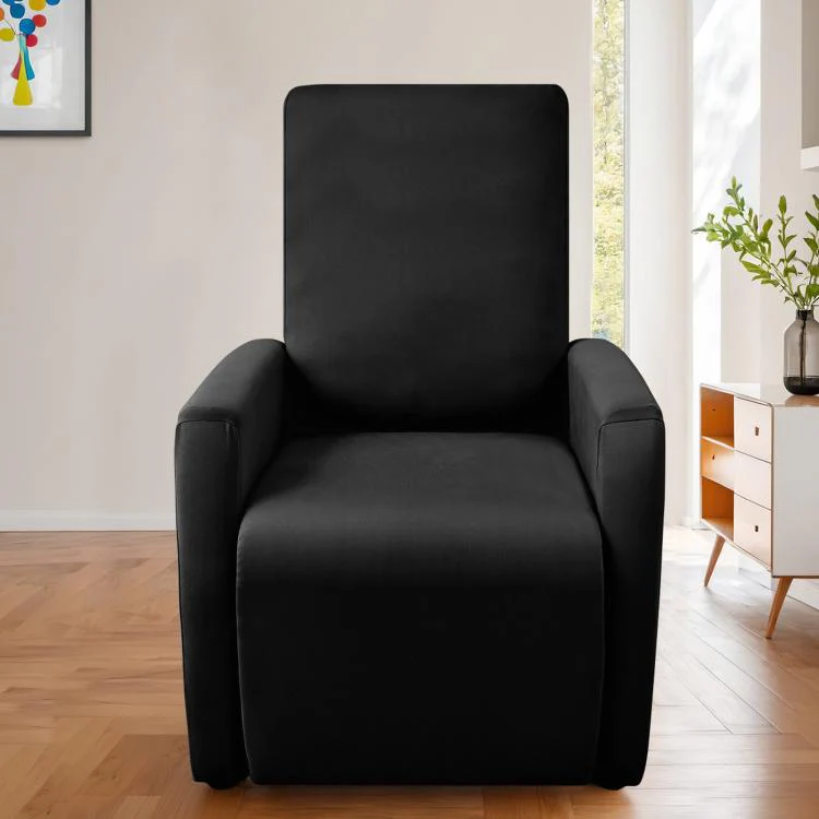 Stretch Recliner Chair Cover Water Resistant Small Reclining Sofa Slipcover(Light Gray) - Image 3