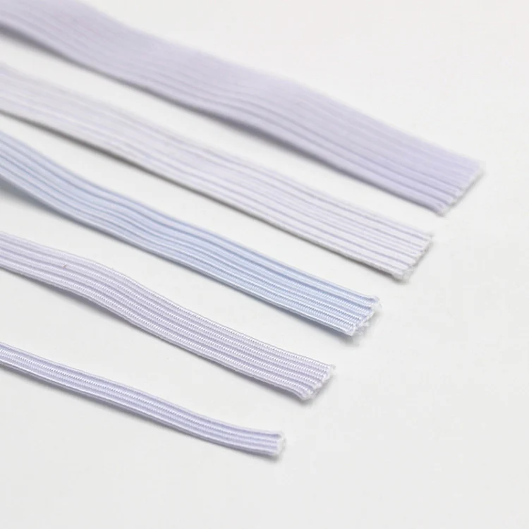 Stretch Rope Clothing Elastic Ribbon Trim Sewing Fabric DIY Garment Accessories, Width:6mm 130 Yards(White) - Image 3