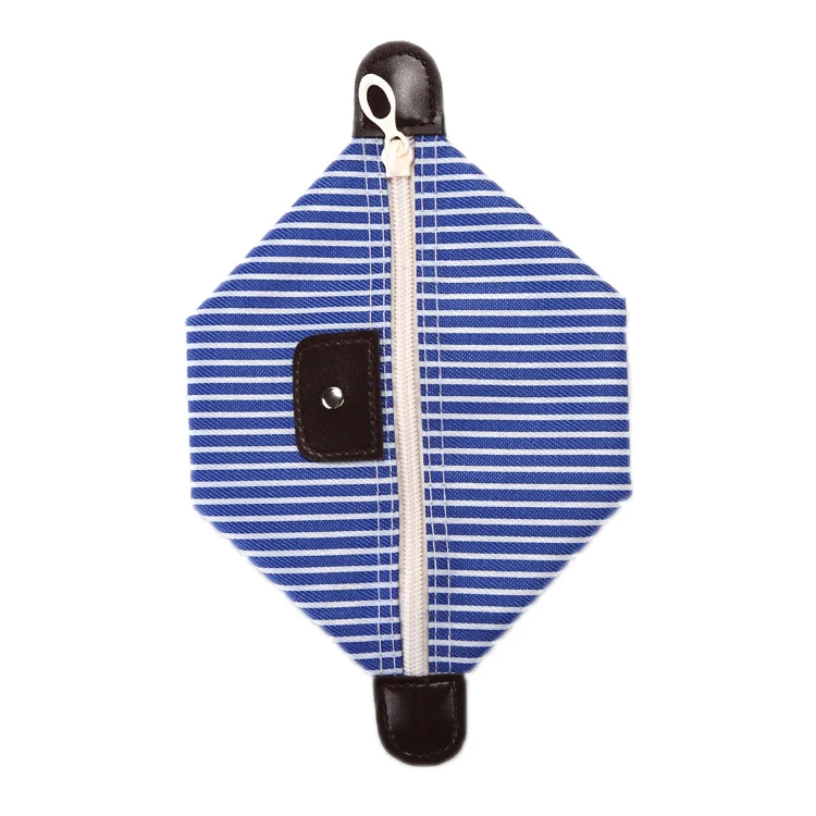 Striped Dumpling Cosmetic Bag Travel Folding Toiletry Bag(Purple) - Image 6