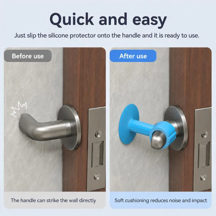 Suction Cup Door Handle Silent Anti-collision Protective Pad(Yellow) - Image 5