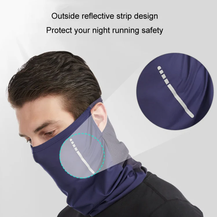 Summer Motorcycle Riding Mask Windproof Hanging Ears Silk Sunscreen Face Towel Sports UV Scarf, Size: Average(Army Green) - Image 5