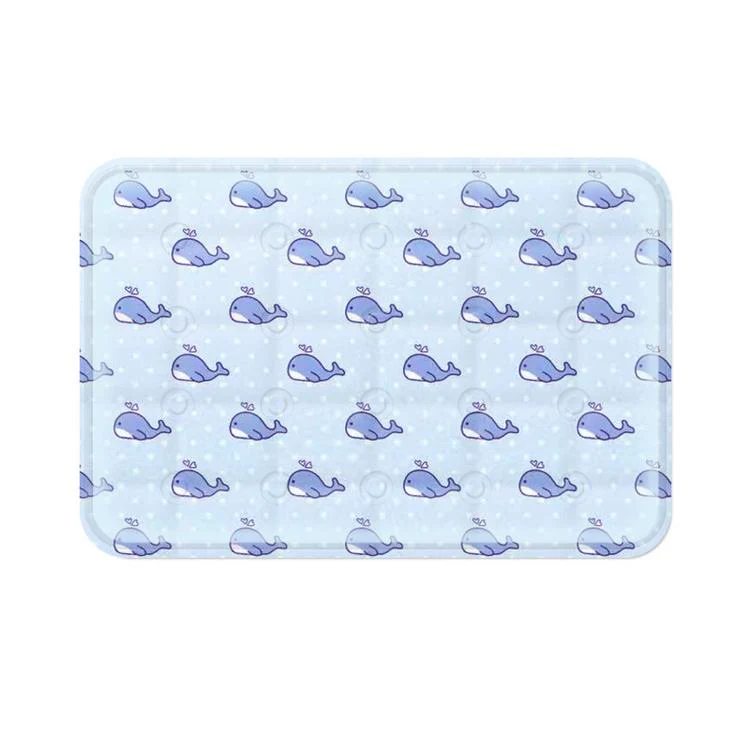 Summer Single Person Cooling Gel Seat Cushion Pressure Activated Cooling Mat, Size: 50x60cm(Whale)
