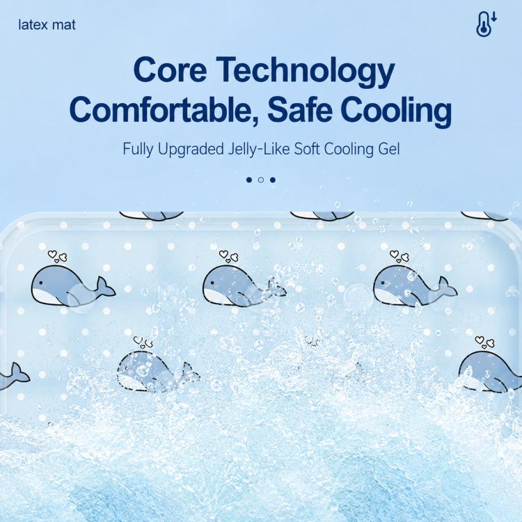 Summer Single Person Cooling Gel Seat Cushion Pressure Activated Cooling Mat, Size: 60x90cm(Royal Blue Ice Bear) - Image 3