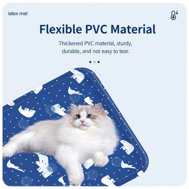 Summer Single Person Cooling Gel Seat Cushion Pressure Activated Cooling Mat, Size: 60x90cm(Sky Blue Ice Bear) - Image 8