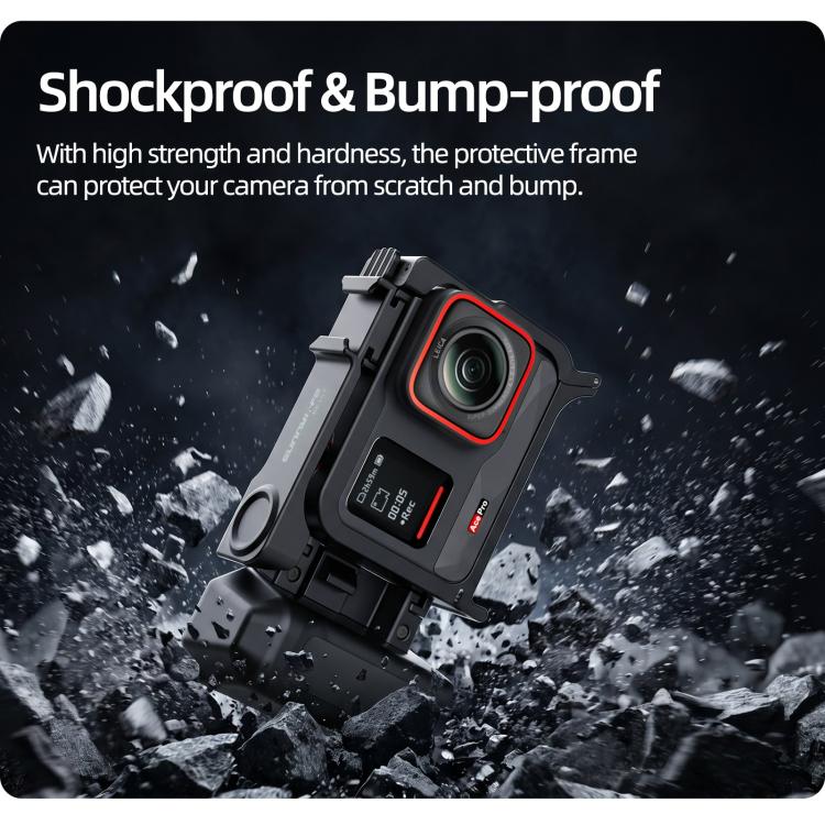Sunnylife 2-in-1 Detachable Protective Frame & Street Photography Handle for Insta360 Ace Pro 2 / 1 (Black) - Image 15