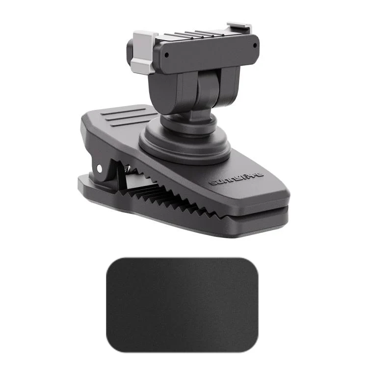 Sunnylife Magnetic Quick-Release Backpack Clip Adjustable Action Camera Clamp Vertical-Horizontal Mount for DJI Osmo Nano / Action 6 (Black) - Image 2