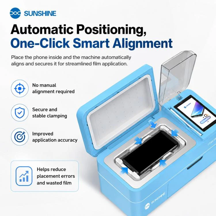 SUNSHINE C3 Mix Ultra 12.9-inch Smart Vacuum Auto-positioning Cutting & Laminating Machine with UV Curing, Plug:EU Plug - Image 7
