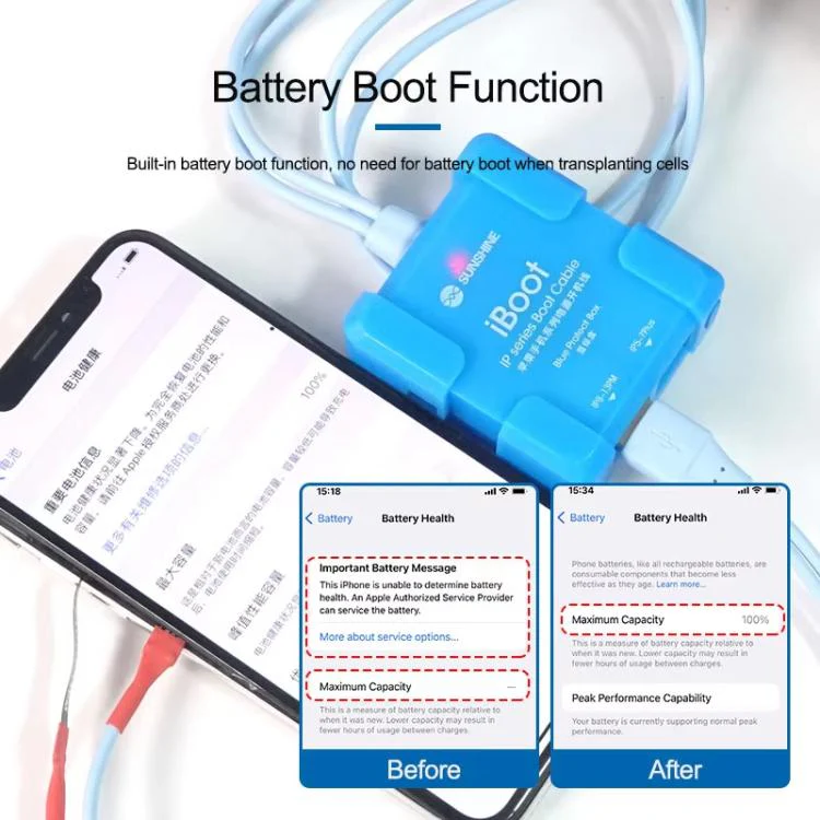 SUNSHINE iBoot A For iPhone Battery Power Supply Test Boot Cable Cell Phone Repair Boot Control Line - Image 8