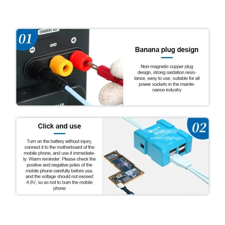 SUNSHINE iBoot B For Android 5V Power Cable Mobile Phone Repair Tool Battery Power Test Boot Cable - Image 8