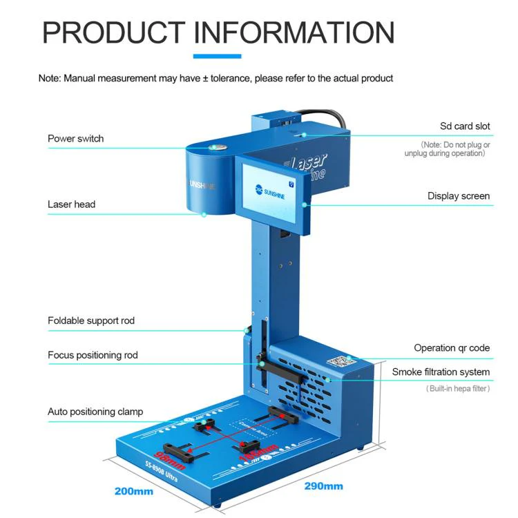 SUNSHINE SS-890B UItra Professional Foldable Smart Laser, Plug:EU Plug - Image 11