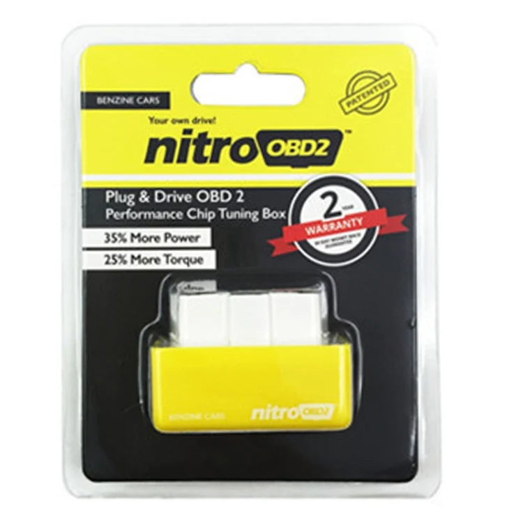 Super Mini EcoOBDII Plug and Drive Chip Tuning Box for Benzine, Lower Fuel and Lower Emission(Yellow) - Image 4