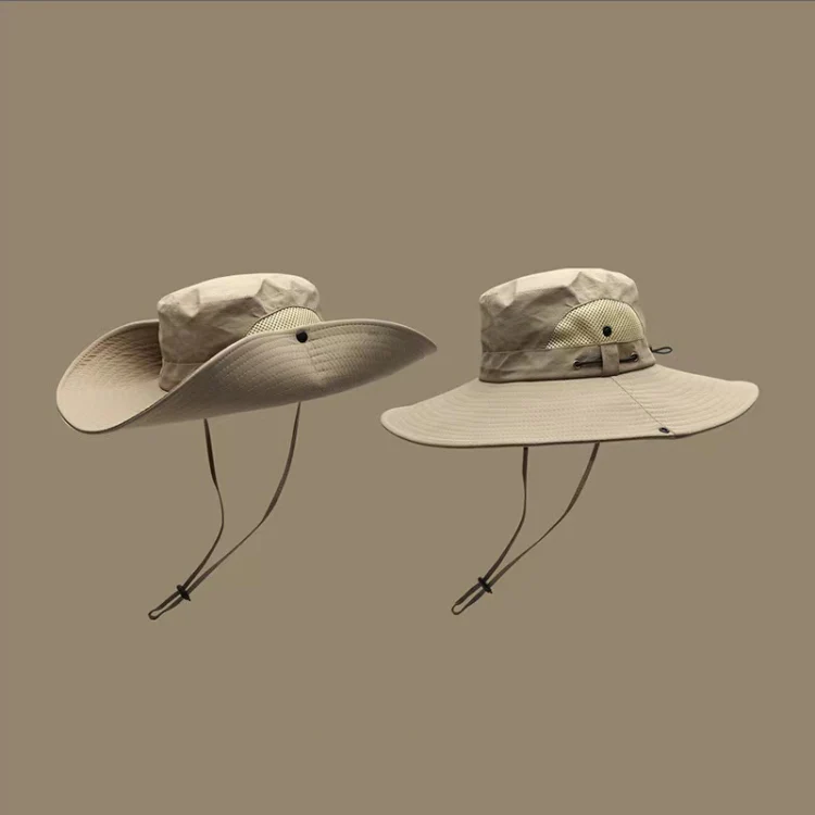 Super Wide Brim Bucket Hat Cowboy Cap Fishing Hat For Men & Women(Black) - Image 2