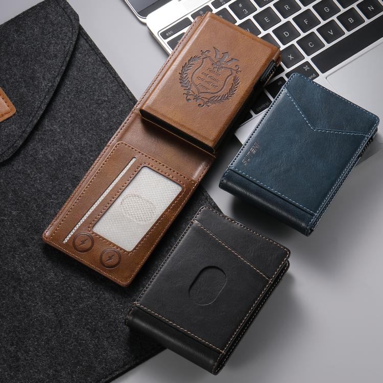 Suteni Oil Wax Pattern Multi-Card Slot Wallet Card Holder(Brown) - Image 6
