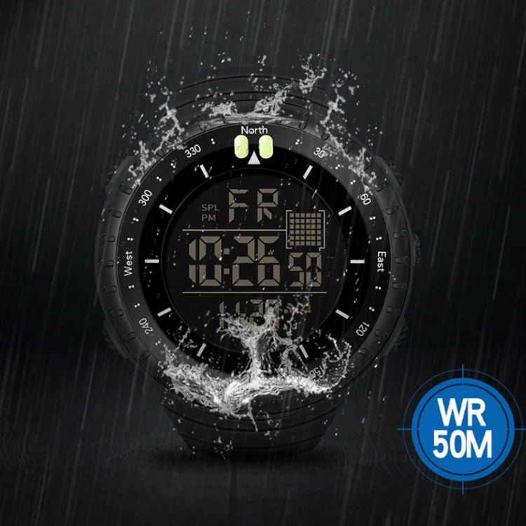SYNOKE 9648-B Men Outdoor Waterproof Luminous Sports Electronic Watch(Black) - Image 4