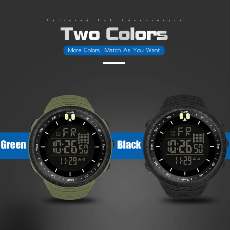 SYNOKE 9648-B Men Outdoor Waterproof Luminous Sports Electronic Watch(Green) - Image 2